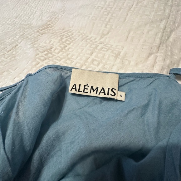 Alémais Sofie shirtdress in a blue fish print. - Picture 8 of 13